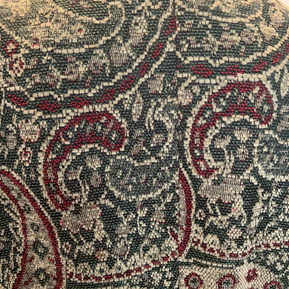 Harve Benard vintage tapestry jacket size 14P green red tan very good condition - Picture 5 of 13